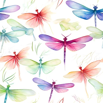 Artwork thumbnail, Dragonfly Pattern 29 by DigitalPatternx