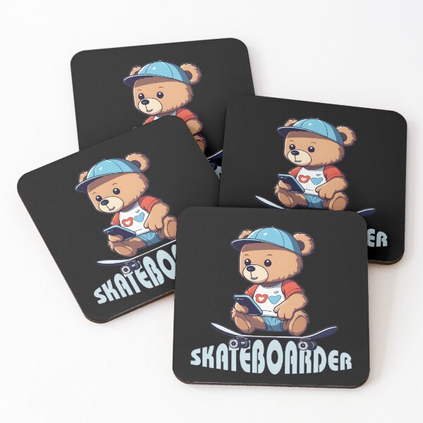 Item preview, Teddy Bear Skateboarder designed and sold by Art Intelligence.