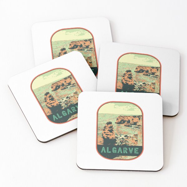 Item preview, Marinha Beach Algarve Portugal | Captivating Coastal Illustration designed and sold by Lemomo-artworks.