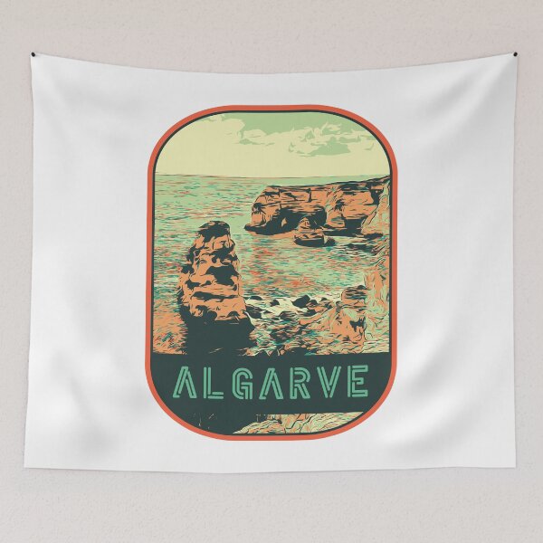 Item preview, Marinha Beach Algarve Portugal | Captivating Coastal Illustration designed and sold by Lemomo-artworks.