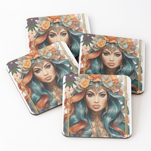 Item preview, Framed Flowered Ondine designed and sold by SirenasWorld.