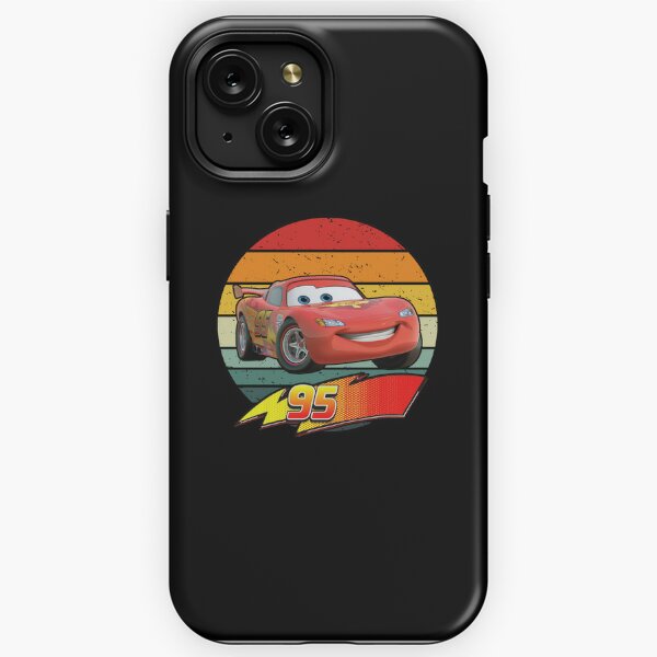 Slim Case extra dünn kompatibel mit Apple iPhone 8 Silikon Handyhülle  schwarz Hülle Cars Disney Pixar Lightning McQueen 95