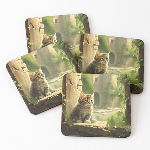 Item preview, Cute Cat in Window Dreaming of Adventure | A Whimsical and Inspiring Illustration for Cat Lovers designed and sold by samuelpinzon.