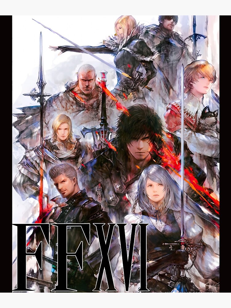 Final Fantasy XVI 16 Game Dominants Characters Poster Art Print