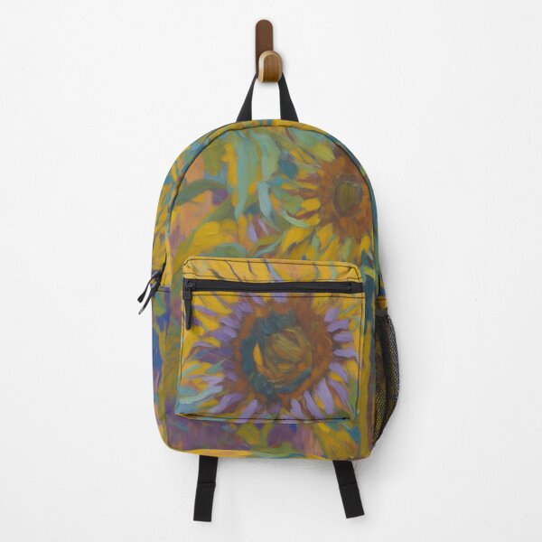 Item preview, Sunflower Impressionist Garden Acrylic Painting designed and sold by druidwolfart.