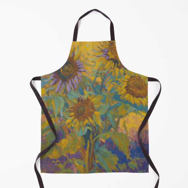 Item preview, Sunflower Impressionist Garden Acrylic Painting designed and sold by druidwolfart.