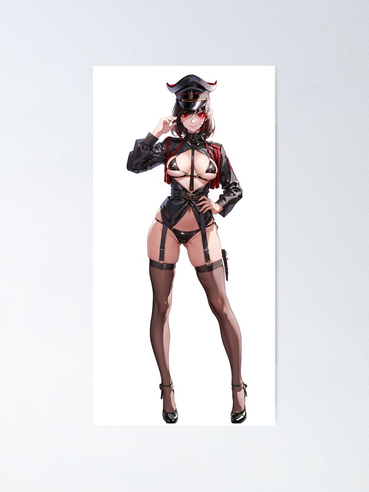 Sexy Military Girl Series 1" Poster for Sale by waifuwoo | Redbubble