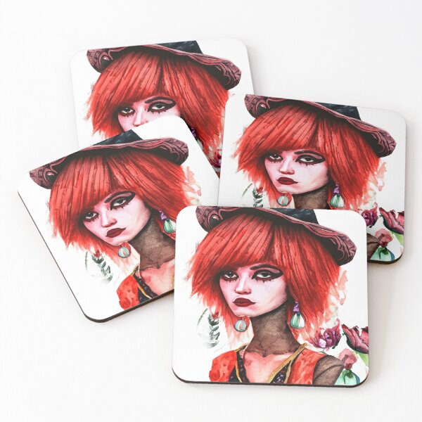 Item preview, She's a red witch friendly to some but hard as the colors of her hair. designed and sold by JeffreyWayne.