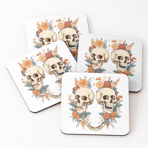 Item preview, Double Skulls and Botany designed and sold by Puristock.