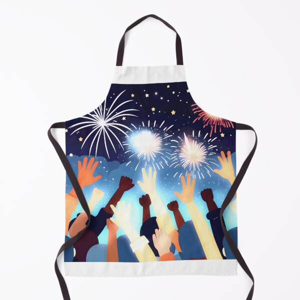 Item preview, crowd and fireworks 2023 tileartwork designed and sold by tileartwork.