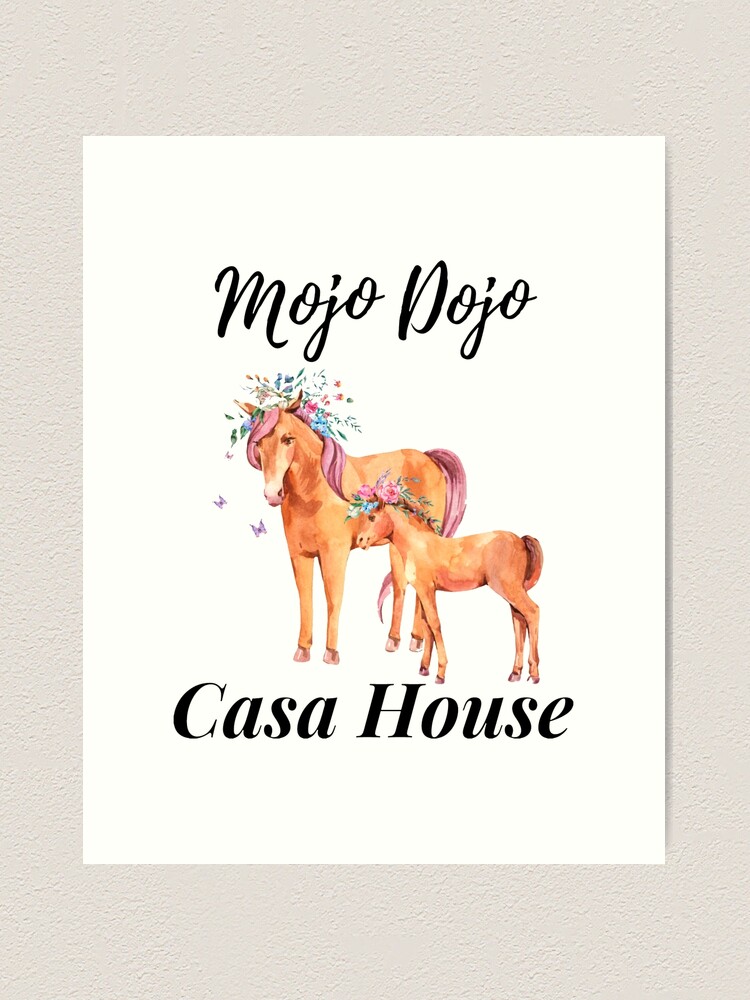 Mojo Dojo Casa House vintage Art Print for Sale by byrneberridge