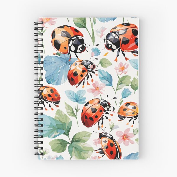 Item preview, ladybug and sweet flowers. designed and sold by Spirit of Siam.
