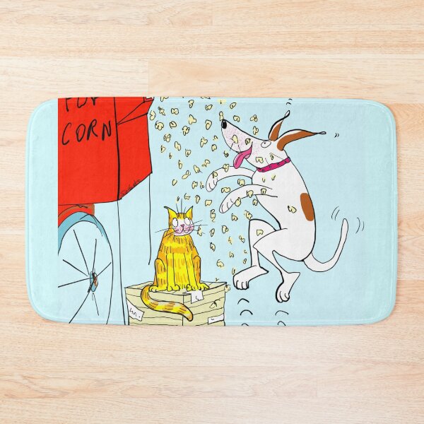 Item preview, Funny Dog and Cat Eating Popcorn designed and sold by Suibets.