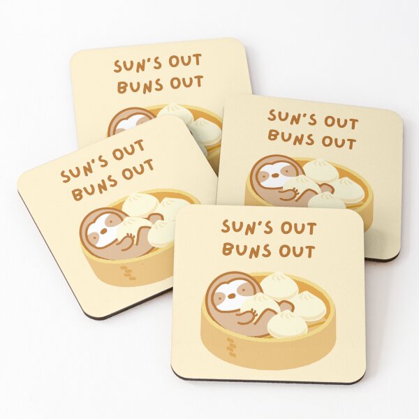 Item preview, Sun Is Out Buns Out Steamed Bun Sloth designed and sold by theslothinme.