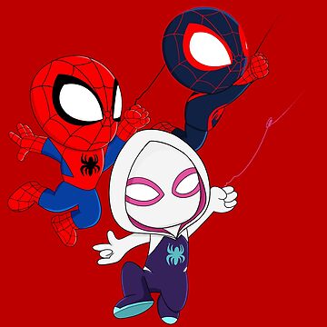 Artwork thumbnail, Cartoon spiders ghost, cute baby spidey girl, amazing friends, cartoon ghost by Prime_Store