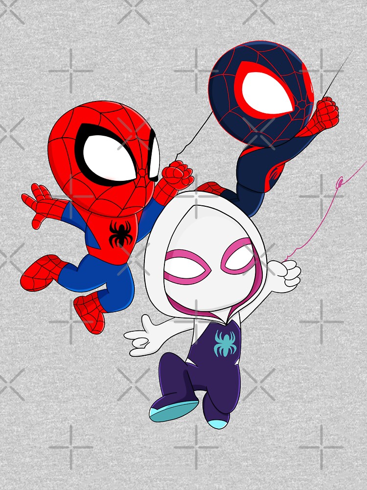 Swing on over, ghost spider girl, party Spidey birthday, cute Gwen spider -  Ghost Spider - Sticker