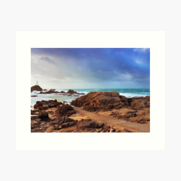 UK, Channel Islands, Great Britain, English Channel, Jersey, Bouley Bay | Large Solid-Faced Canvas Wall Art Print | Great Big Canvas