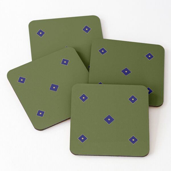 Item preview, Navy Blue Diamond, on Moss Green designed and sold by AASparksDesigns.