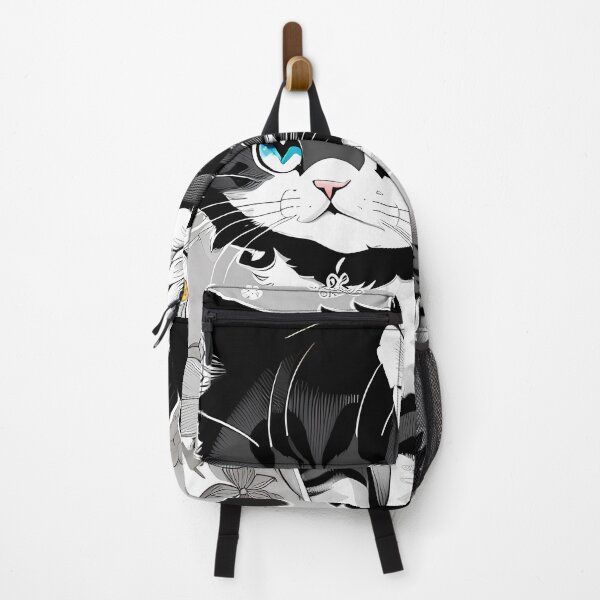 Item preview, Delicate Floral Cartoon Cat designed and sold by Mechanical-Artt.