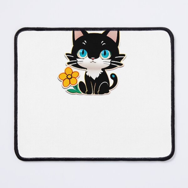 Item preview, Minimalistic Cat Among Flowers designed and sold by Mechanical-Artt.