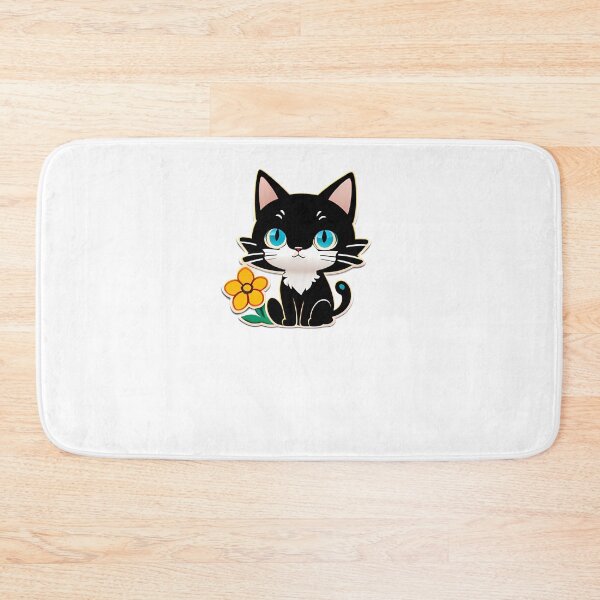 Item preview, Minimalistic Cat Among Flowers designed and sold by Mechanical-Artt.