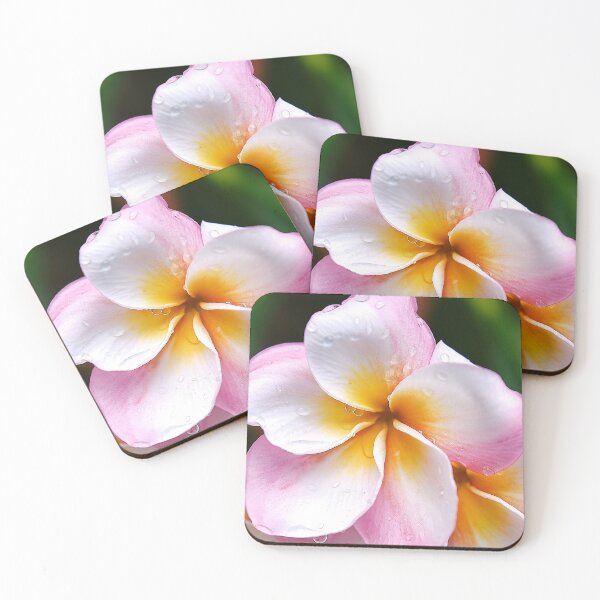 Item preview, "Dream Palette: The White, Orange and Pink Franjipani Flower designed and sold by franck380.
