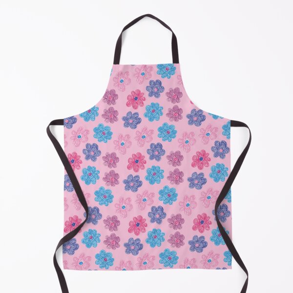 Item preview, CRAYON FLOWERS HANDDRAWN PASTEL PINK designed and sold by blomastudios.