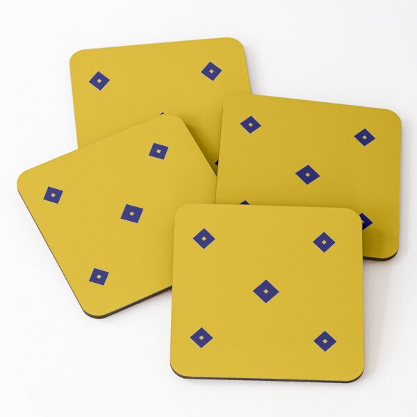 Item preview, Navy Blue Diamond, on Mustard Yellow designed and sold by AASparksDesigns.