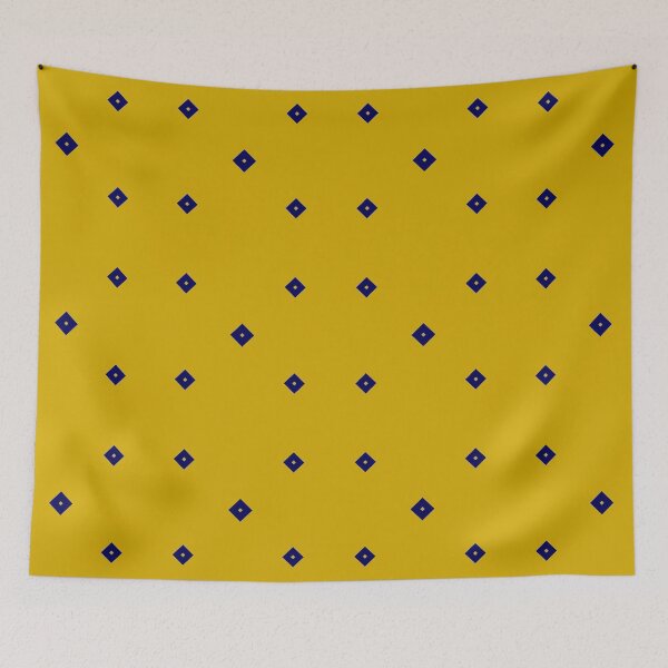 Item preview, Navy Blue Diamond, on Mustard Yellow designed and sold by AASparksDesigns.