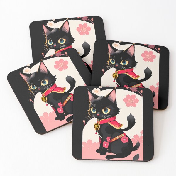 Item preview, Charming Cat in Japanese Style designed and sold by Mechanical-Artt.