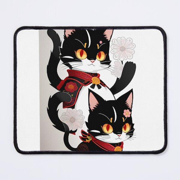 Item preview, Pair of Japanese Cat Cartoon designed and sold by Mechanical-Artt.