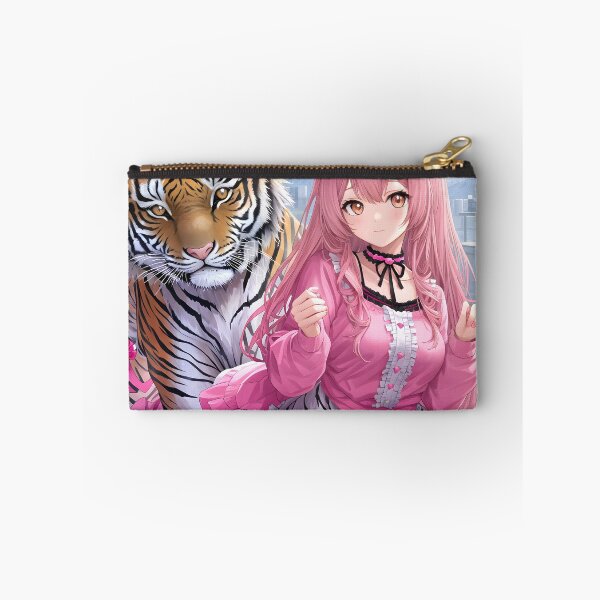 Item preview, Anime pink girl with tiger designed and sold by BeMe1986.