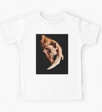 Smilodon fatalis Skull 1 Kids Tee