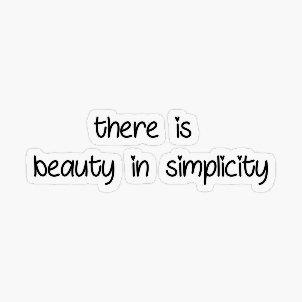 Beauty in Simplicity Flower Design Positivity Quote T Shirt-RT