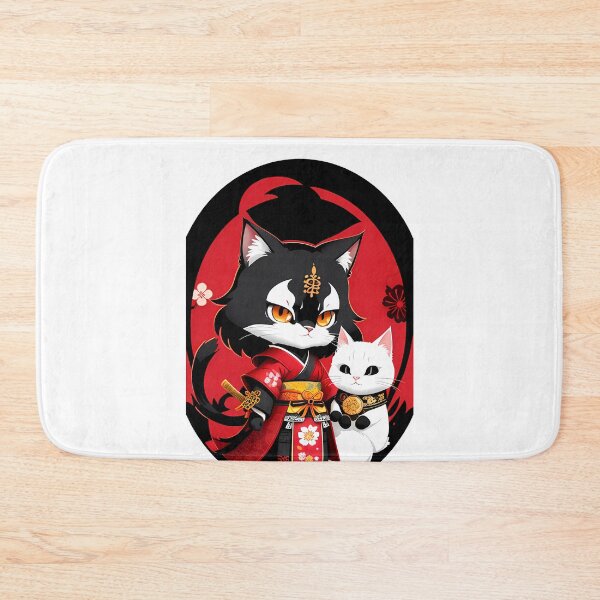 Item preview, Twin Japanese Cat Cartoon designed and sold by Mechanical-Artt.