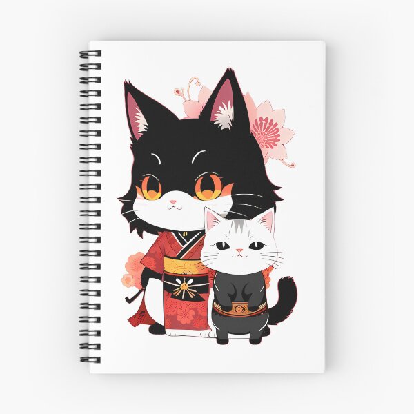 Item preview, Japanese Cat Pair Illustration designed and sold by Mechanical-Artt.