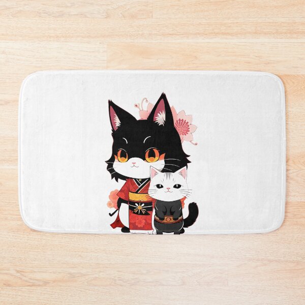 Item preview, Japanese Cat Pair Illustration designed and sold by Mechanical-Artt.