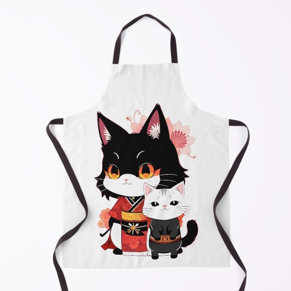 Item preview, Japanese Cat Pair Illustration designed and sold by Mechanical-Artt.