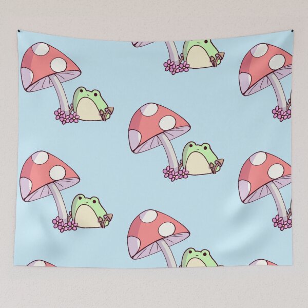 Item preview, Frog with mushroom designed and sold by AlisArtShopHehe.