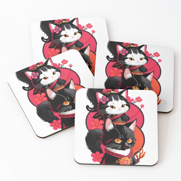 Item preview, Whimsical Cat Cartoon Duo designed and sold by Mechanical-Artt.