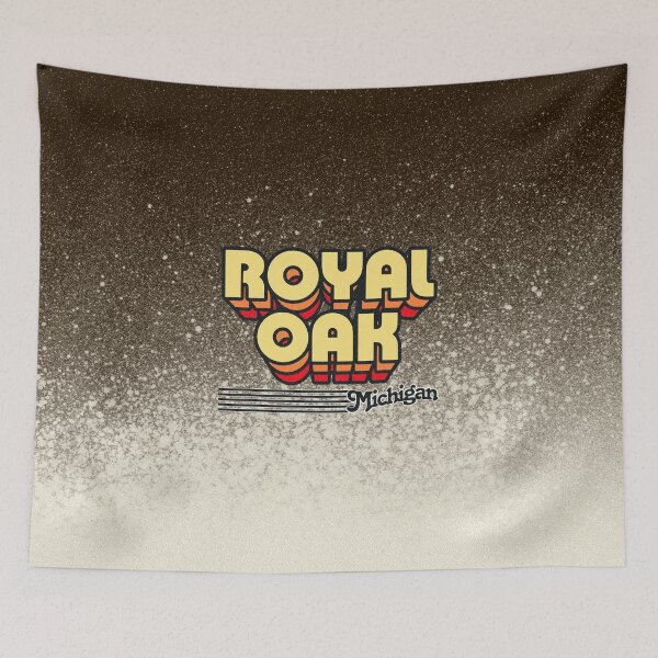 Item preview, Royal Oak, Michigan | Retro Stripes designed and sold by retroready.
