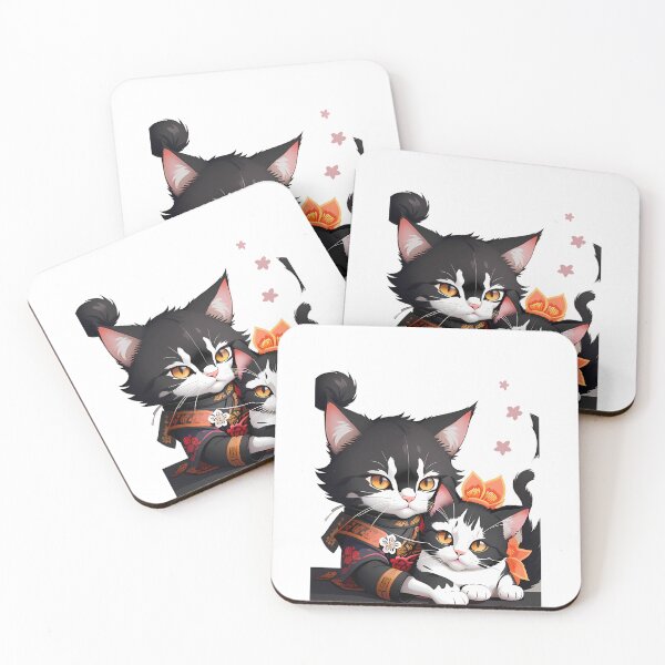 Item preview, Playful Cats in Japanese Style designed and sold by Mechanical-Artt.