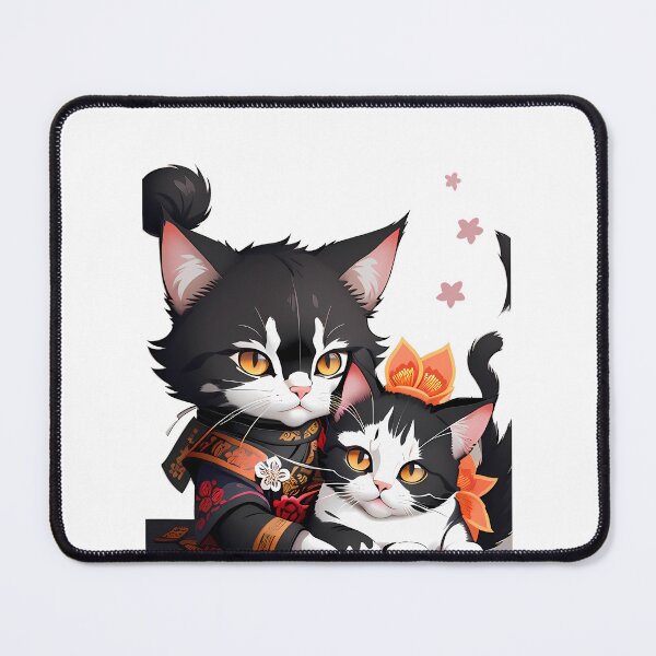 Item preview, Playful Cats in Japanese Style designed and sold by Mechanical-Artt.