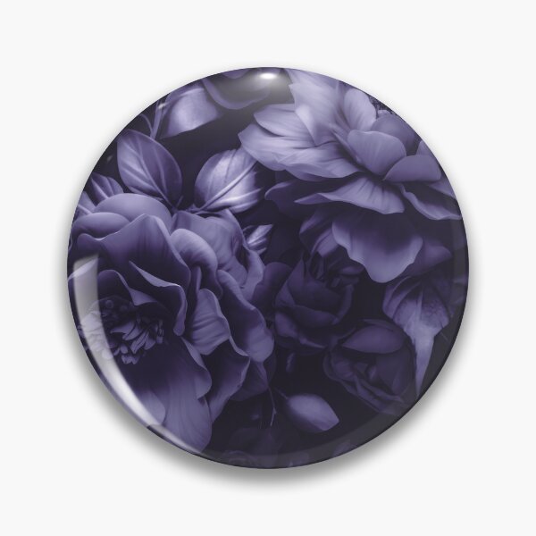 Artikelvorschau, Opulente Barockblumen, stimmungsvolle botanische Kunst, sattes Lila entworfen und verkauft von artsandsoul.