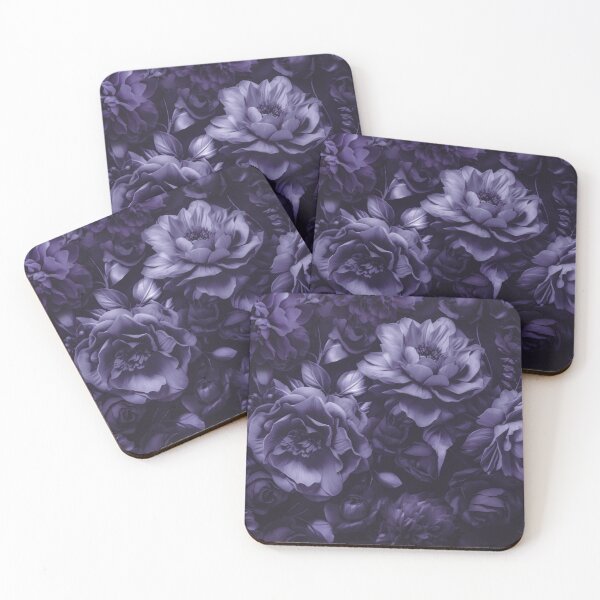 Item preview, Opulent Baroque Flowers Moody Botanical Art Rich Purple designed and sold by artsandsoul.