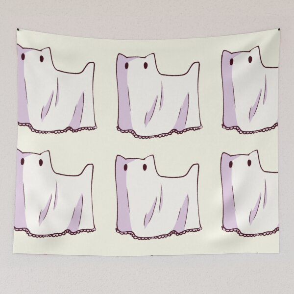 Item preview, Lil ghost sheet kitty designed and sold by AlisArtShopHehe.