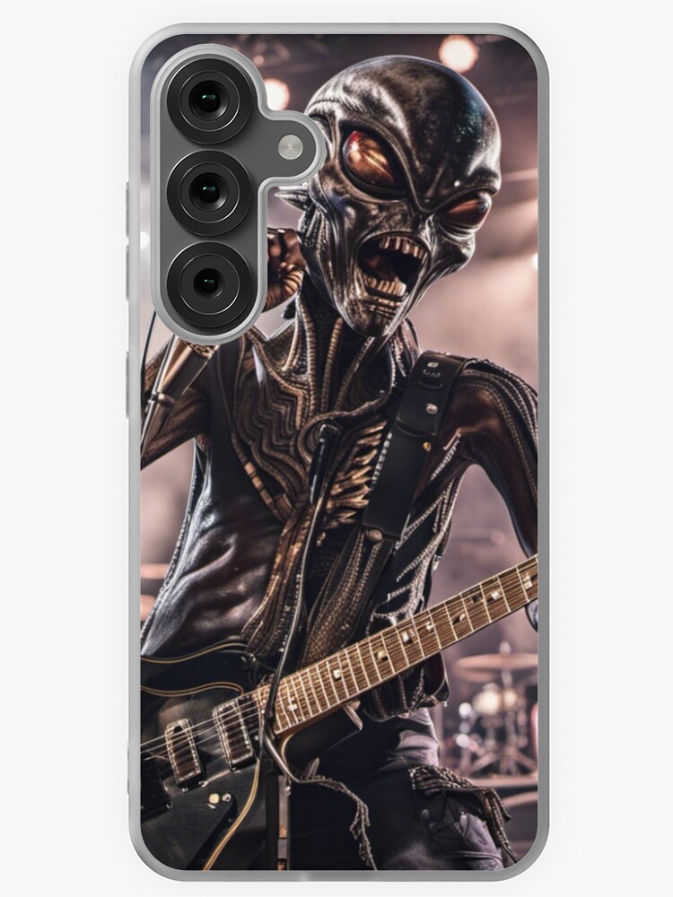 Thumbnail 1 of 4, Samsung Galaxy Phone Case, Alien Rock Star on Stage designed and sold by LenCarol.