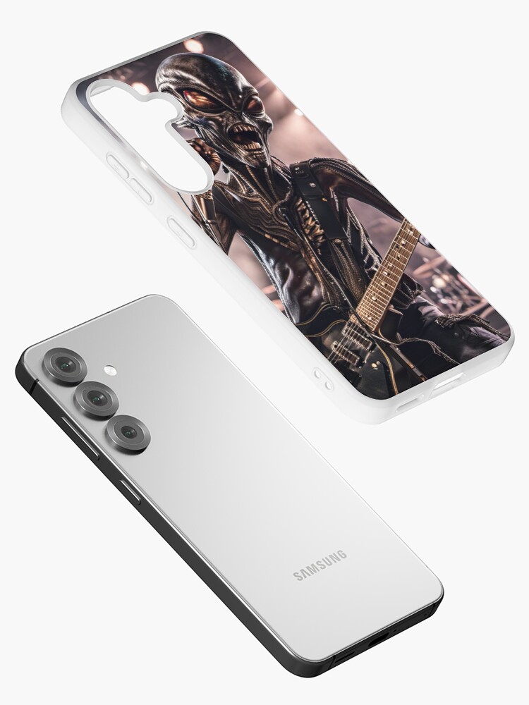 Thumbnail 2 of 4, Samsung Galaxy Phone Case, Alien Rock Star on Stage designed and sold by LenCarol.