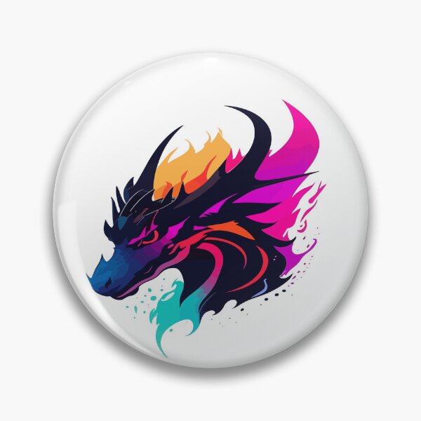 Item preview, Colorful Dragon Head Logo Illustration in Minimalist Vector Art - Popular Microstock Image designed and sold by sippapas.