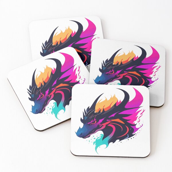 Item preview, Colorful Dragon Head Logo Illustration in Minimalist Vector Art - Popular Microstock Image designed and sold by sippapas.
